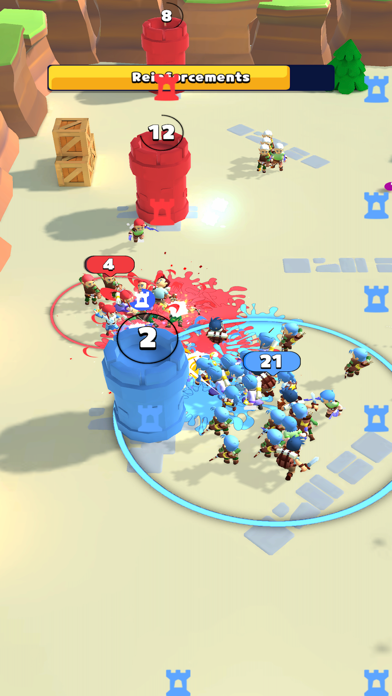 Mob Battle - Hero Crowd Fight iPhone screenshot