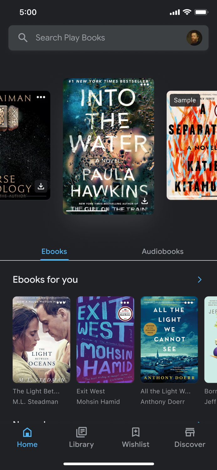 Google Play Books and Audiobooks