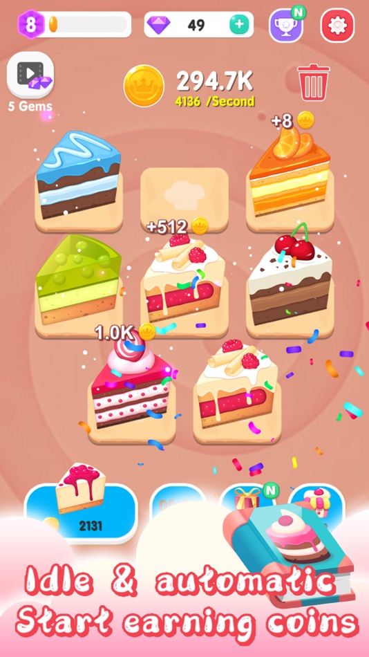 #2. Merge Cake Mania (iOS) 由: 晓杰 王