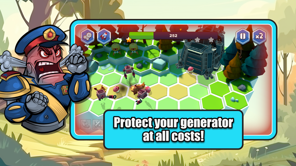 #2. Bad Bots Tower Defense (iOS) By: Mark Galea