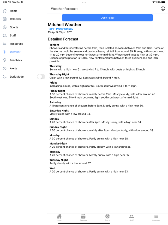 Mitchell CS Athletics