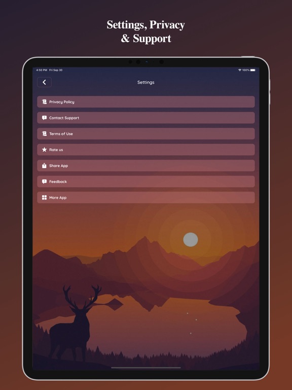 Sleep Sounds and Meditations iPad screenshot 8 - Health & Fitness app