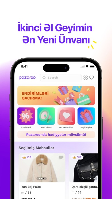 Pazareo - İkinci Əl Geyim Screenshot