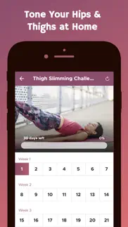 thigh slimming challenge iphone screenshot 4