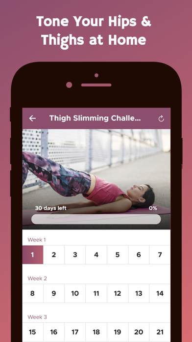 Thigh Slimming Challenge Screenshot