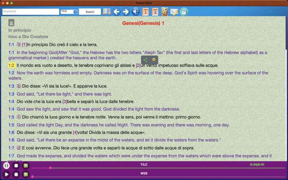 Italian English Audio Bible - 1.7 - (macOS)