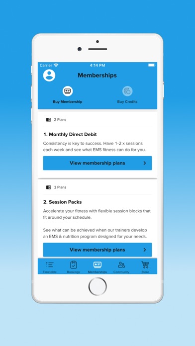 Vive Fitness App Screenshot