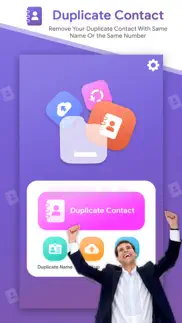 duplicate contacts remover · iphone screenshot 1