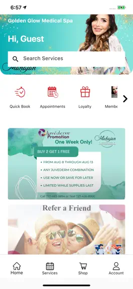 Game screenshot Golden Glow Medical Spa App mod apk