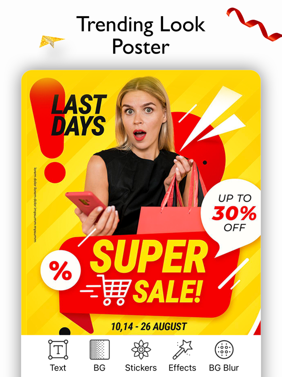 Poster Maker Ads Page Maker iPad screenshot 2 - Graphics & Design app