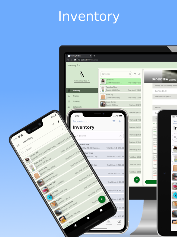 Inventory Box iPad screenshot 1 - Business app