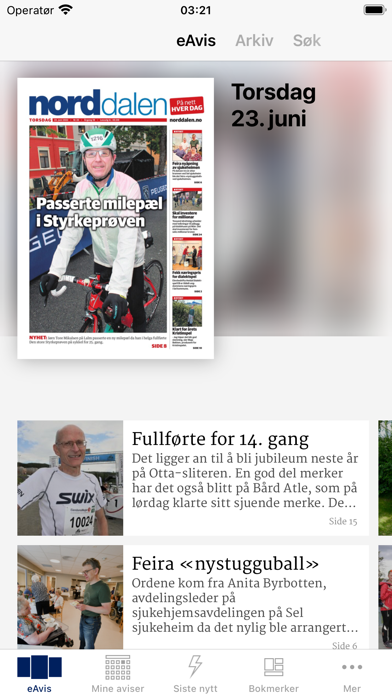 Norddalen eAvis Screenshot