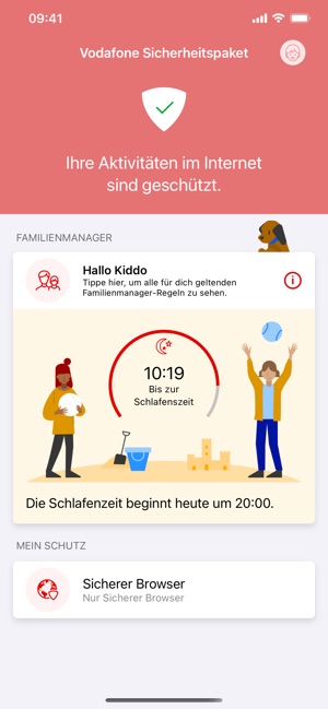Vodafone Sicherheitspaket im App Store