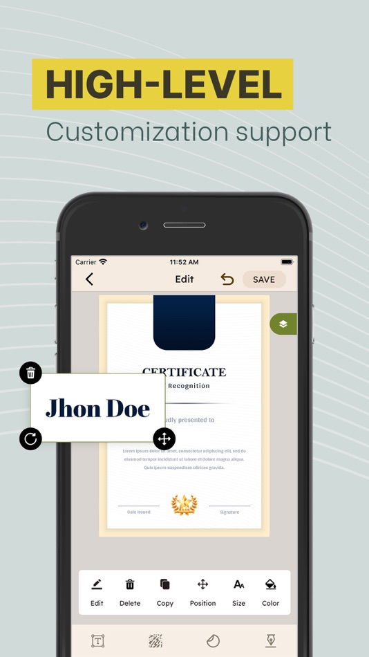 #2. Certificate Templates & Maker (iOS) 由: Patel Darshan