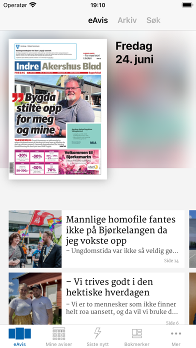 Indre Akershus Blad eAvis Screenshot