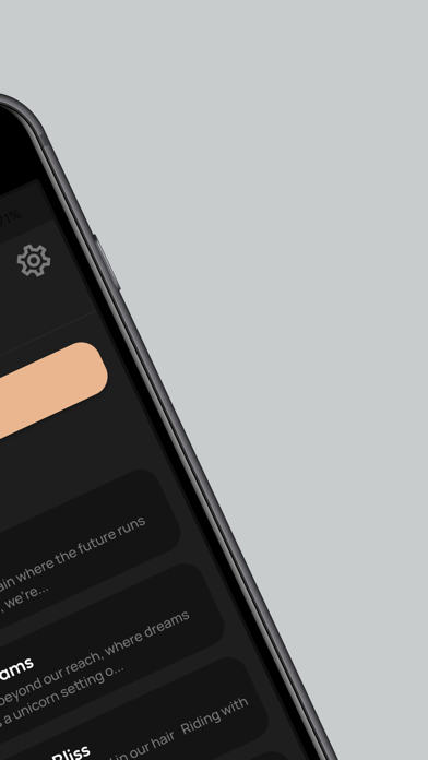 AI Lyrics App Screenshot