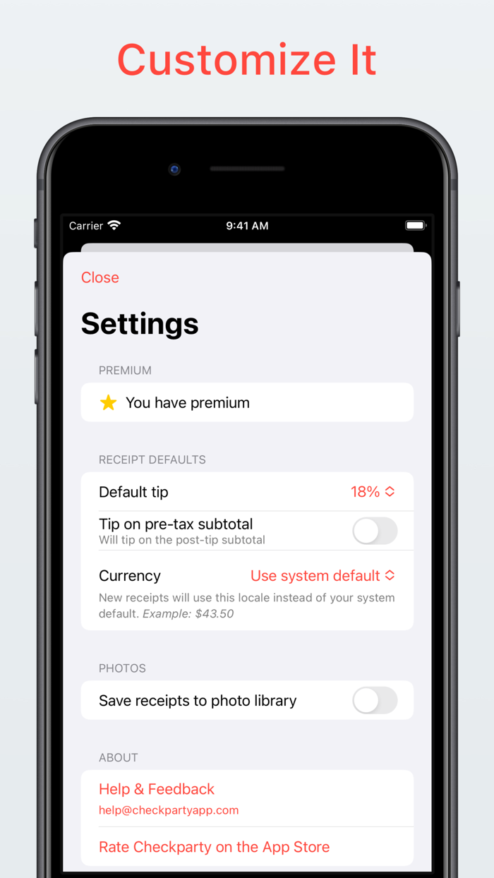Split the Bill with Checkparty