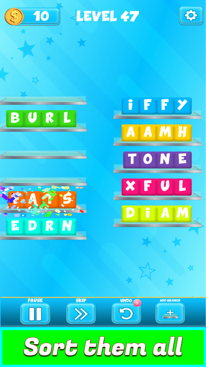 Word Search Letter Sorting Puz