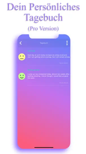 Screenshot von Rauchen Aufhören -EasyQuit Pro auf dem iPhone 10