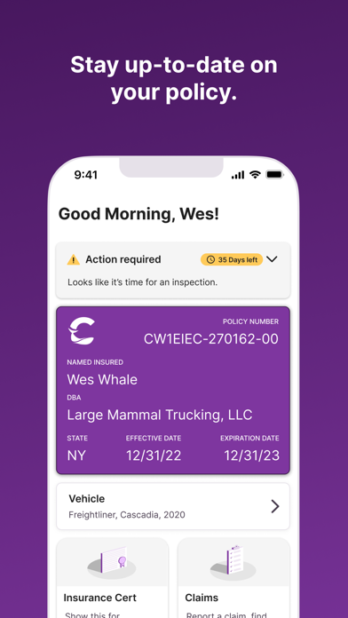 Cover Whale Insurance Screenshot