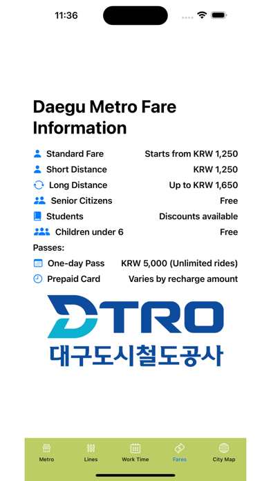 Screenshot #3 pour Daegu Subway Map