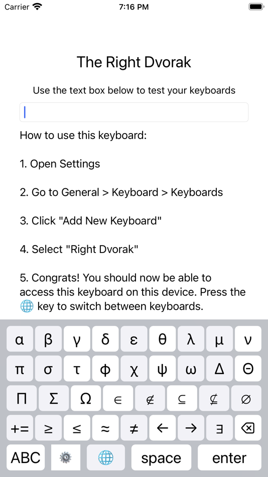#1. The Right Dvorak (iOS) 由: Taylor Shaw