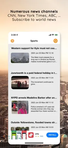 Game screenshot World - News apk