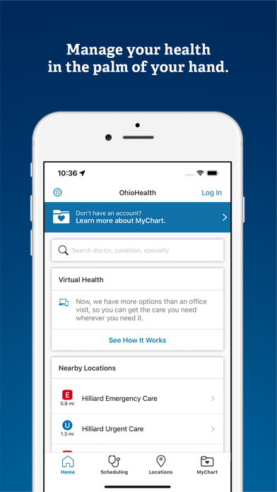 OhioHealth Screenshot