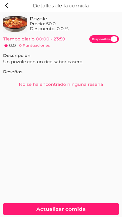 Beku Restaurante Screenshot