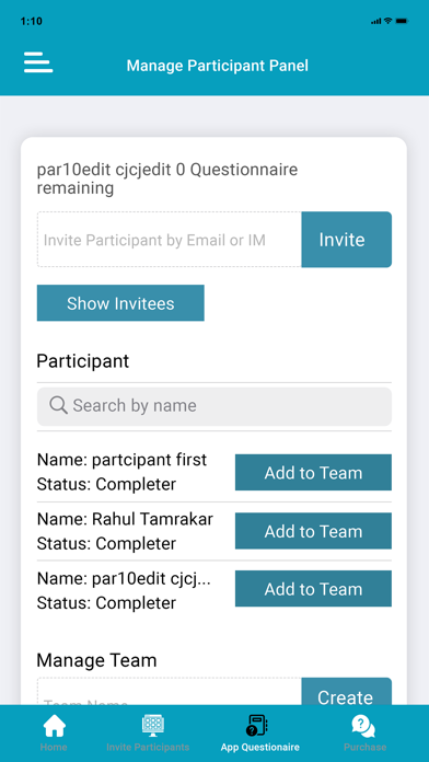 TeamPlayerHR Screenshot
