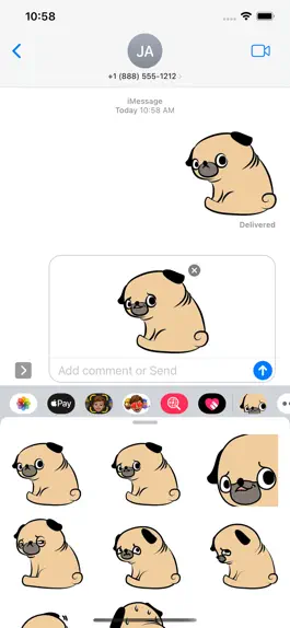 Game screenshot Pugsky sticker pack apk