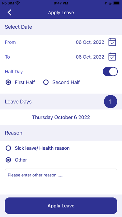 Oneclick Tracker Screenshot