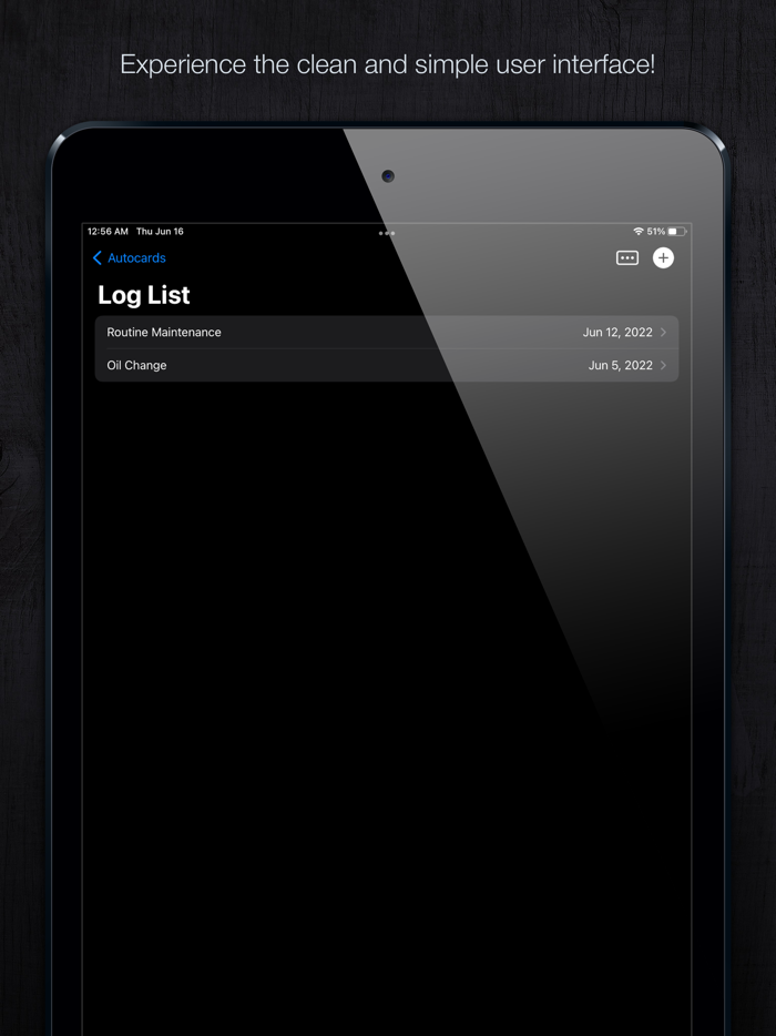 Autocards - Vehicle Log