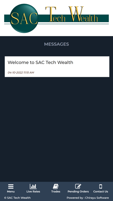 SAC Tech Wealth Screenshot