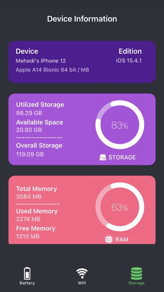 #2. Battery Life checker (iOS) 由: Tarika Sultana