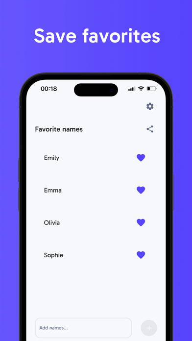 BabyNamesAI Screenshot