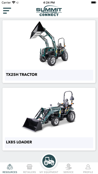 Summit Tractors Connect Screenshot