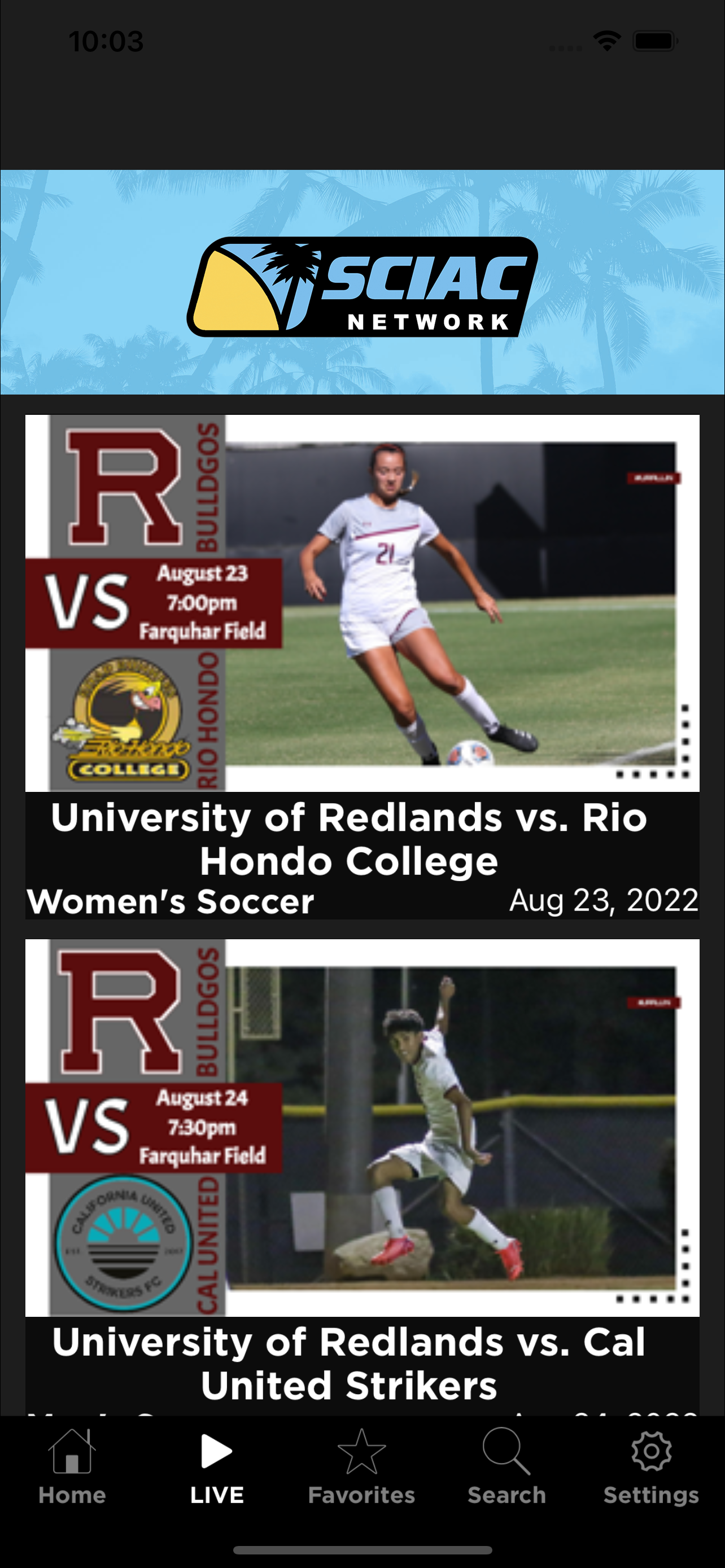 SCIAC Network