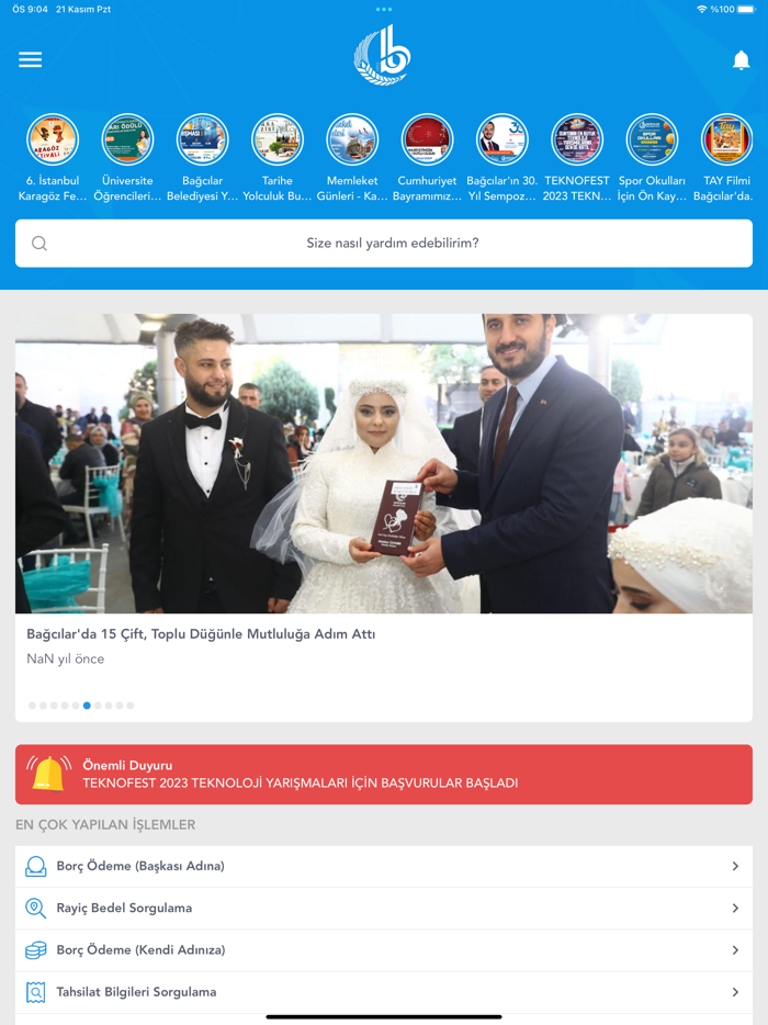 Bağcılar Belediyesi Mobil