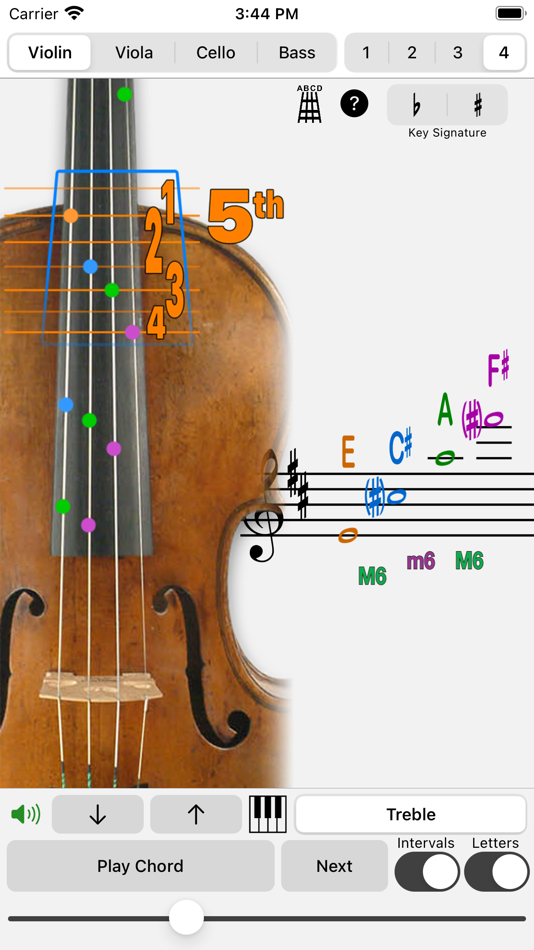 #3. Fingering Strings for iPhone (iOS) 由: Patrick Q. Kelly