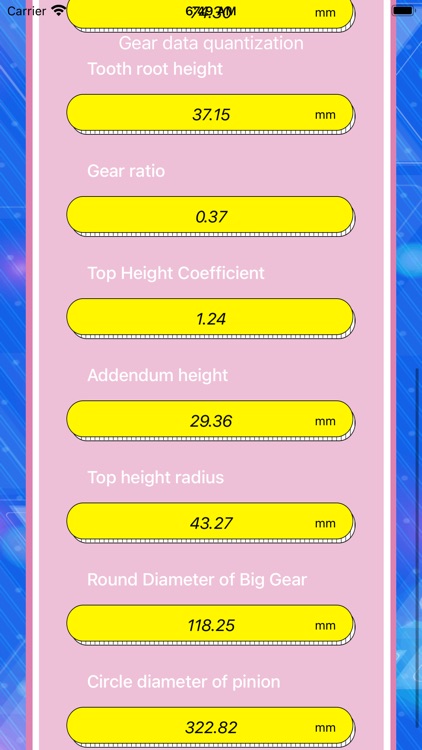 Gear data quantization