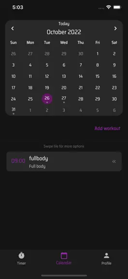 Game screenshot TRYHARD – Workout calendar apk