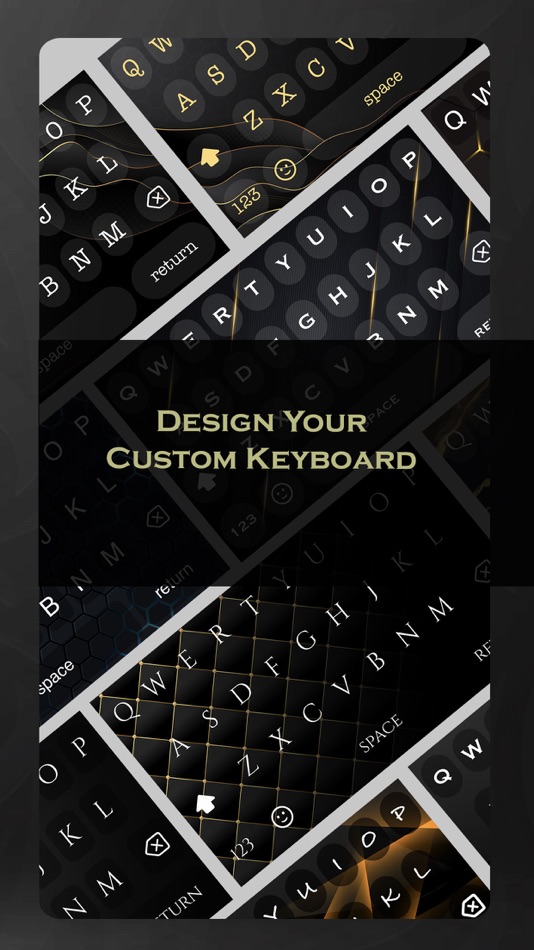 #5. Black Keyboard Themes Design (iOS) 由: Vanja Milanovic