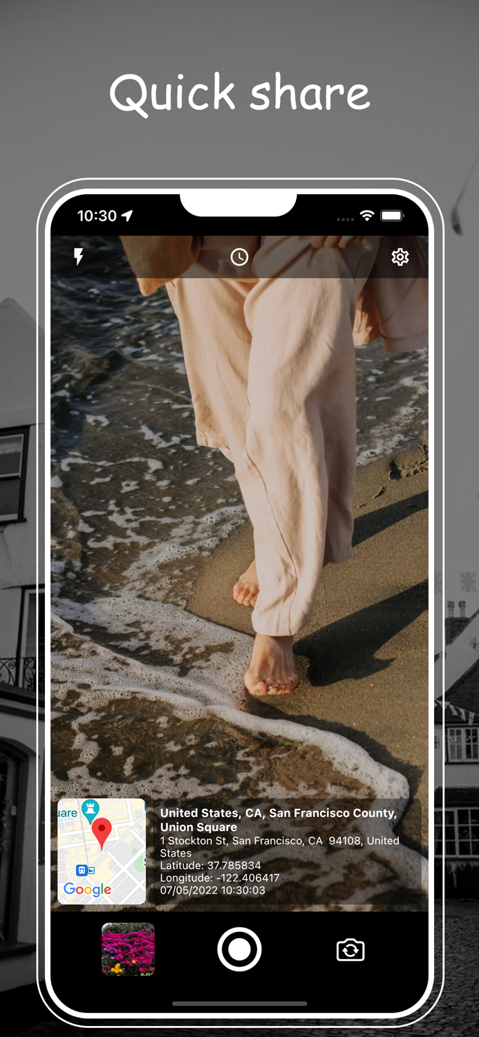 GPS Cam map address on Photo