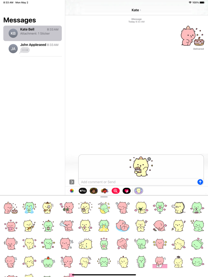 Pretty Cat Stickers pack