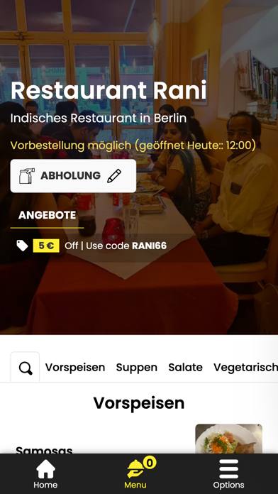 Restaurant Rani Screenshot