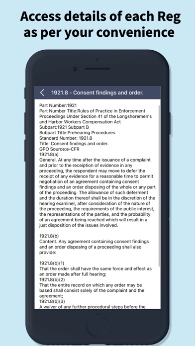 OSHA Safety Regulations Screenshot