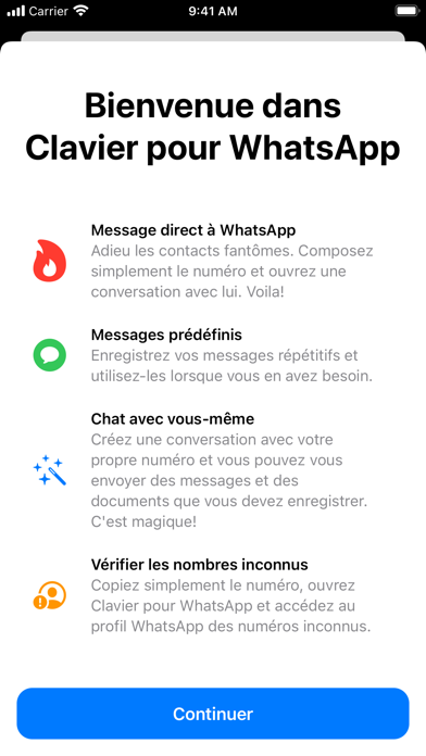 Screenshot #1 pour Message Direct pour WhatsApp