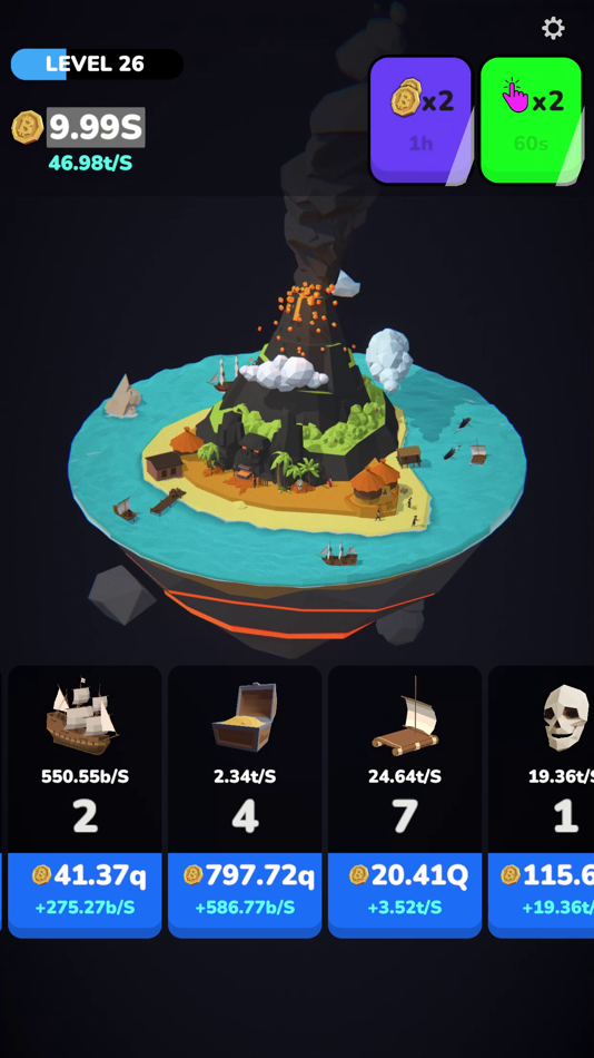 #5. Volcano Island (iOS) Podle: Mangoverse