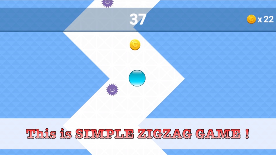 #1. SIMPLE ZIGZAG GAME (iOS) 由: Ryohei Shiomoto